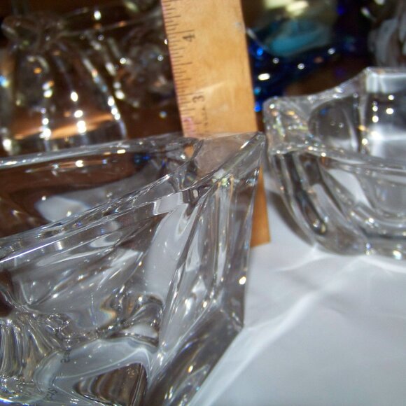 Vintage Sign Daum France Crystal Sculpture Bowl Trinket Holder or Display Piece - Picture 14 of 16